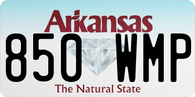 AR license plate 850WMP