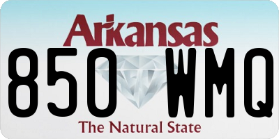 AR license plate 850WMQ