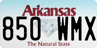 AR license plate 850WMX