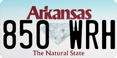 AR license plate 850WRH