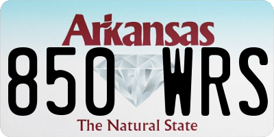 AR license plate 850WRS