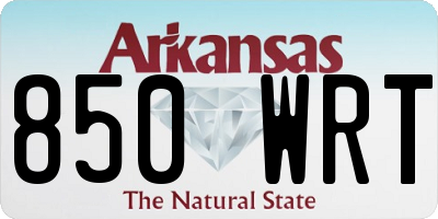 AR license plate 850WRT