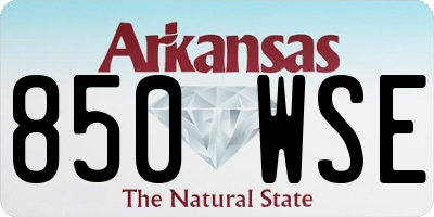 AR license plate 850WSE