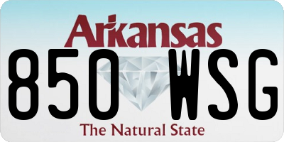 AR license plate 850WSG