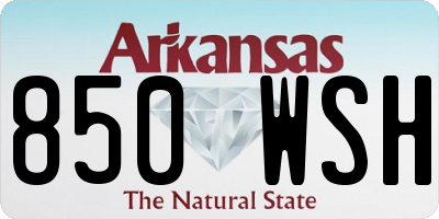 AR license plate 850WSH