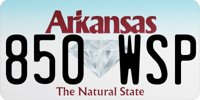 AR license plate 850WSP