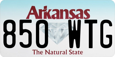 AR license plate 850WTG