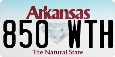 AR license plate 850WTH