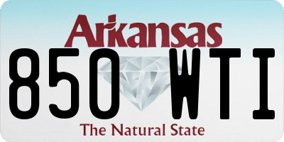 AR license plate 850WTI