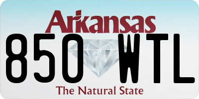 AR license plate 850WTL