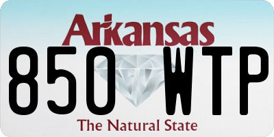 AR license plate 850WTP