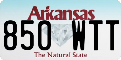 AR license plate 850WTT
