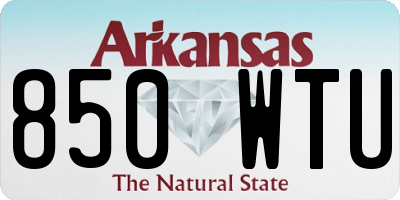 AR license plate 850WTU