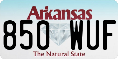 AR license plate 850WUF