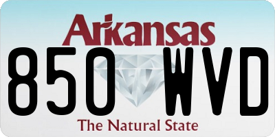 AR license plate 850WVD