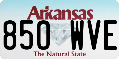 AR license plate 850WVE