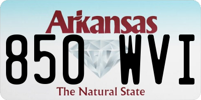AR license plate 850WVI