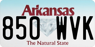 AR license plate 850WVK