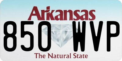 AR license plate 850WVP