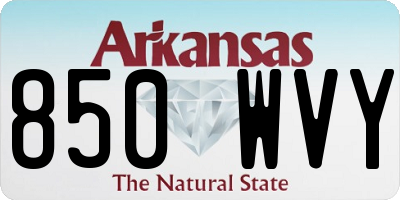 AR license plate 850WVY