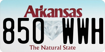 AR license plate 850WWH