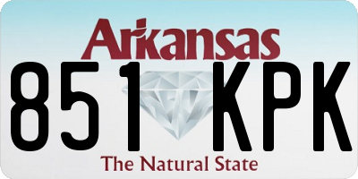 AR license plate 851KPK