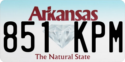 AR license plate 851KPM