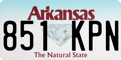 AR license plate 851KPN