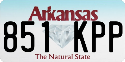 AR license plate 851KPP