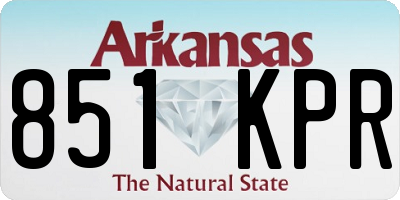 AR license plate 851KPR