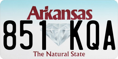 AR license plate 851KQA