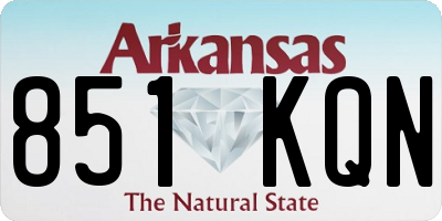 AR license plate 851KQN