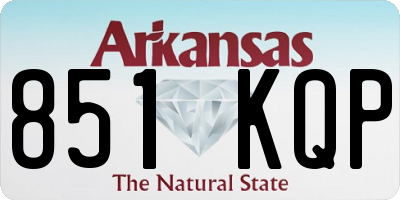 AR license plate 851KQP