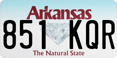 AR license plate 851KQR