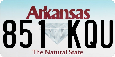 AR license plate 851KQU
