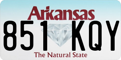 AR license plate 851KQY