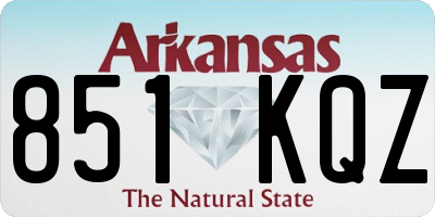 AR license plate 851KQZ