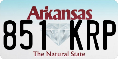 AR license plate 851KRP