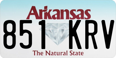 AR license plate 851KRV