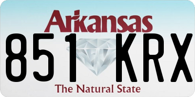 AR license plate 851KRX