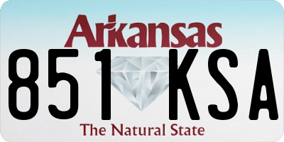 AR license plate 851KSA