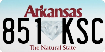 AR license plate 851KSC