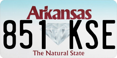 AR license plate 851KSE
