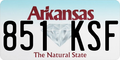 AR license plate 851KSF