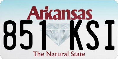 AR license plate 851KSI