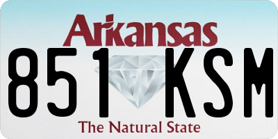 AR license plate 851KSM