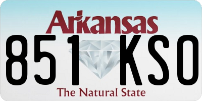 AR license plate 851KSO