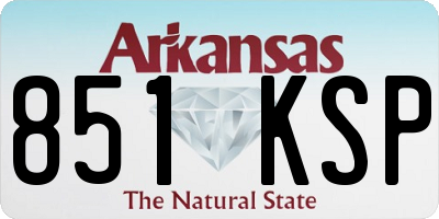 AR license plate 851KSP