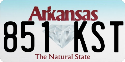 AR license plate 851KST