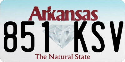 AR license plate 851KSV